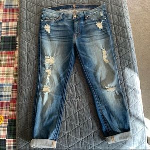 7 for All mankind ankle skinny jeans